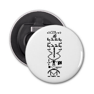 Arecibo Binary Message 1974 Bottle Opener
