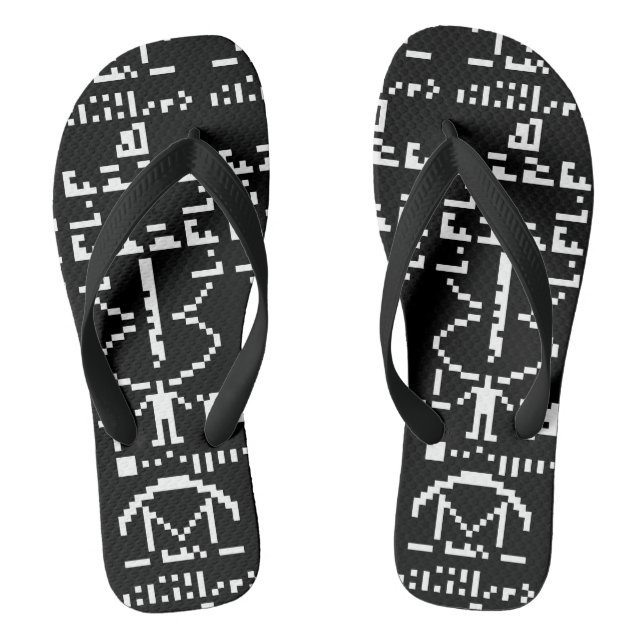 Arecibo Binary Message 1974 Flip Flops (Footbed)
