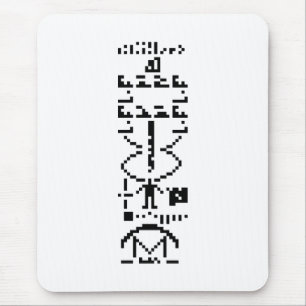 Arecibo Binary Message 1974 Mouse Mat
