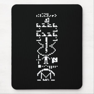 Arecibo Binary Message 1974 Mouse Mat