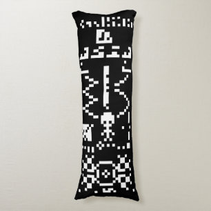 Arecibo Binary Message Reply Body Cushion