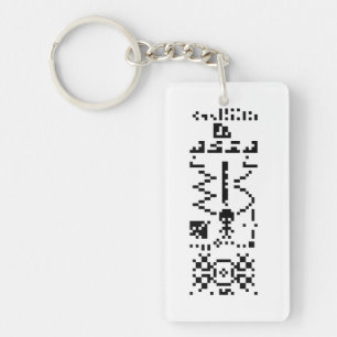 Arecibo Binary Message Reply Key Ring