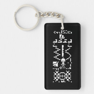 Arecibo Binary Message Reply Key Ring