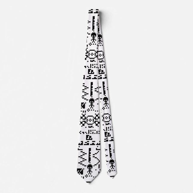 Arecibo Binary Message Reply Tie (Front)