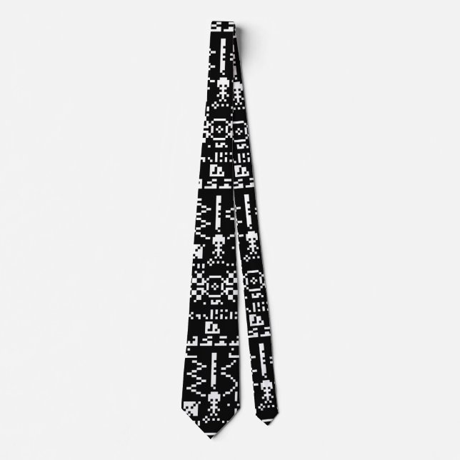 Arecibo Binary Message Reply Tie (Front)