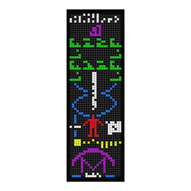 Arecibo message science extraterrestrial alien uni photo print (Front)