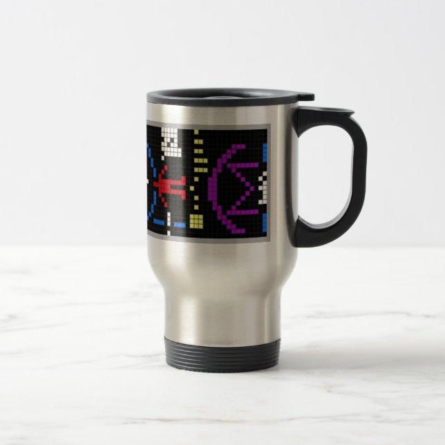 Arecibo Message Travel Mug (Right)
