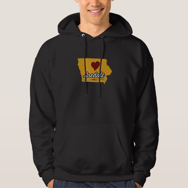 AREDALE IOWA IA USA  Cute Souvenir Merch  US City  Hoodie (Front)