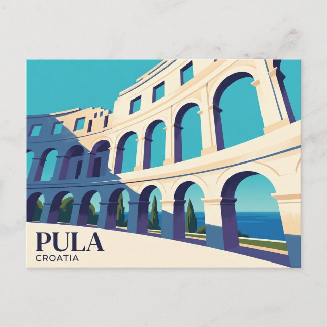 Arena of Pula Croatia Postcard (Front)