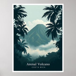 Arenal Volcano, Costa Rica – Jungle Volcano View Poster