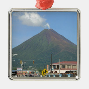 ARENAL VOLCANO, Costa Rica Metal Tree Decoration
