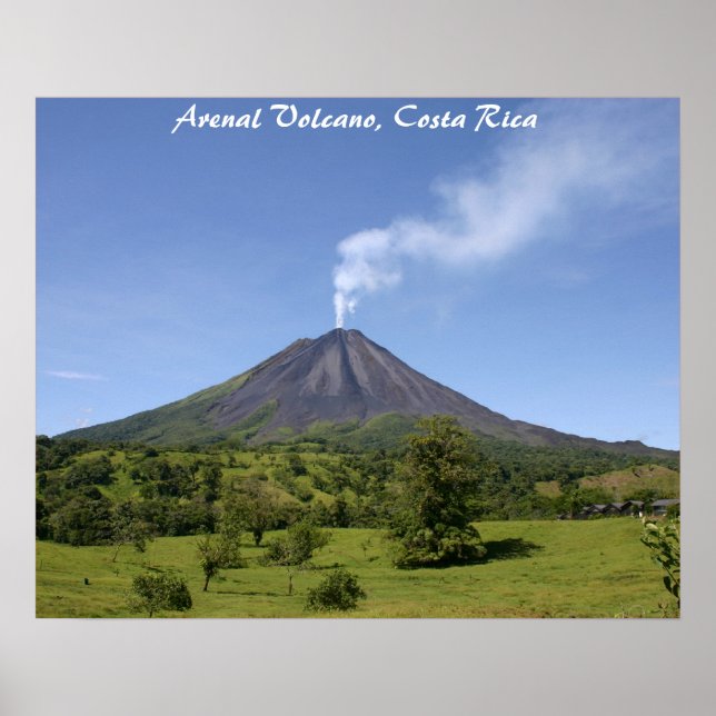 Arenal Volcano Costa Rica Poster (Front)
