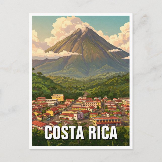 Arenal Volcano La Fortuna Costra Rica Travel Postcard (Front)