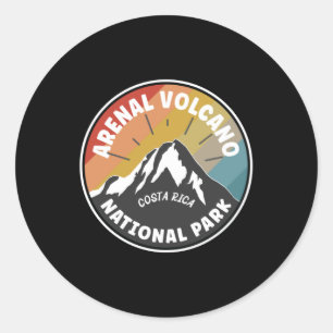 Arenal Volcano National Park Costa Rica Classic Round Sticker