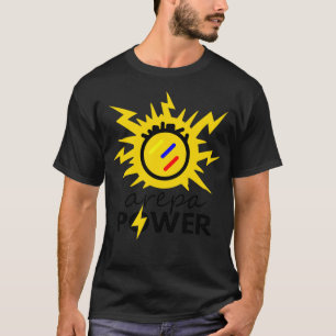 Arepa Power Electric Arepa Funny Flag Gift Tee Pul