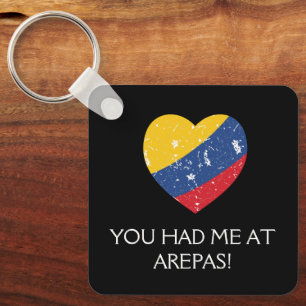 Arepas Funny Quote Colombian Food  Key Ring