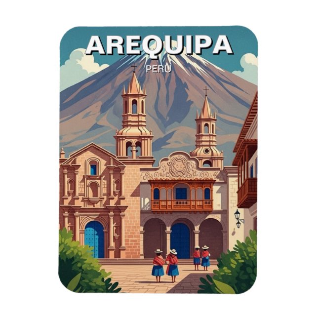 Arequipa Peru Travel Magnet (Vertical)