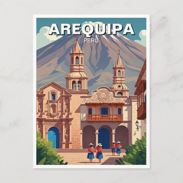 Arequipa Peru Travel Postcard (Front)