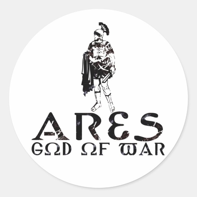Ares Classic Round Sticker (Front)