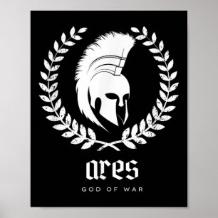 Ares God Of War Greek Mythology Fantasy Poster
