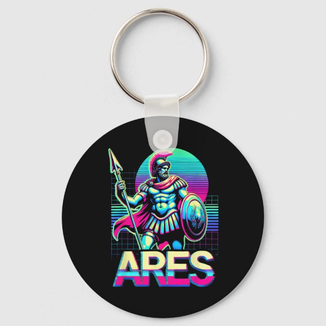 Ares Greek War God Warrior Mythology Ancient Greec Key Ring (Front)