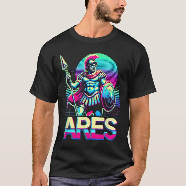 Ares Greek War God Warrior Mythology Ancient Greec T-Shirt (Front)