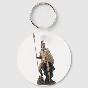 ARES GREEK WARRIOR GOD STATUE KEY RING