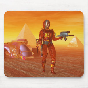 ARES IN THE DESERT OF HYPERION MOUSE MAT