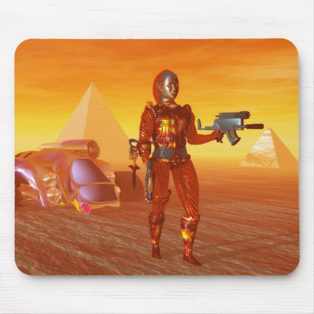 ARES IN THE DESERT OF HYPERION MOUSE MAT (Front)