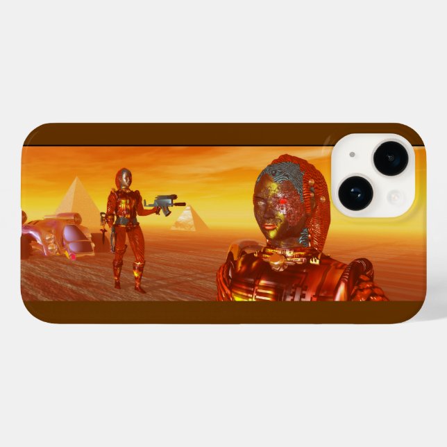 ARES IN THE DESERT OF HYPERION Science Fiction  Case-Mate iPhone Case (Back (Horizontal))
