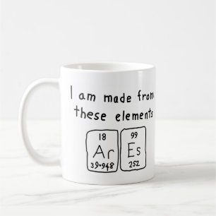 Ares periodic table name mug