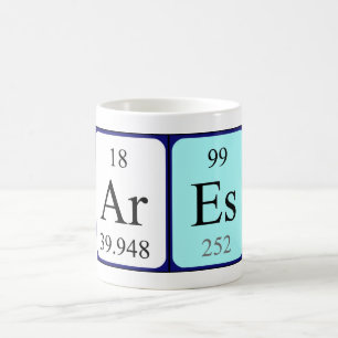 Ares periodic table name mug