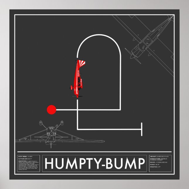 Aresti Aerobatic Humpty-Bump Super Decathlon Poster (Front)
