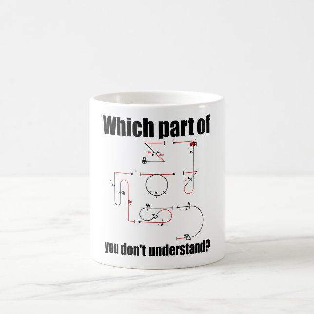 Aresti Symbol Aerobatic Pilot Flight Manoeuvres Coffee Mug (Center)