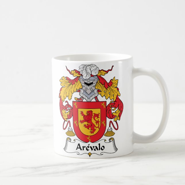 Arevalo Family Crest Coffee Mug (Right)