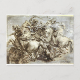 Arezzo anghiari Battle Postcard
