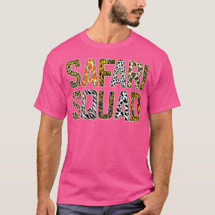 Arfica Safari Squad Zoo African Wildlife Summer Va T-Shirt