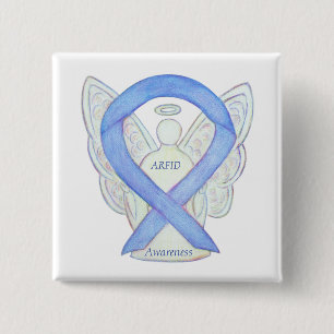 ARFID (Eating Disorder) Awareness Ribbon Angel Pin