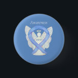 ARFID (Eating Disorder) Awareness Ribbon Angel Pin<br><div class="desc">Avoidant/Restrictive Food Intake Disorder (ARFID) awareness cause uses a periwinkle ribbon. The awareness ribbon pin features the painting of a periwinkle awareness ribbon angel on a custom button pendant. The awareness angel lapel pin notes "ARFID Awareness". The periwinkle awareness angel ribbon art lapel pins or buttons can be customised with...</div>