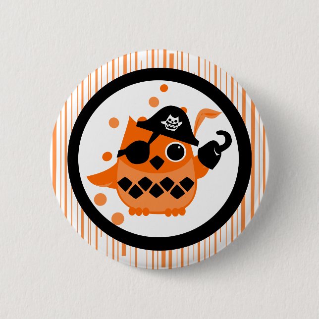 Arg the Owl 6 Cm Round Badge (Front)