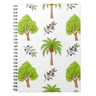 Argan and Date Pattern Notebook