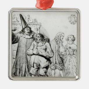 Argan and Monsieur Purgon Metal Tree Decoration