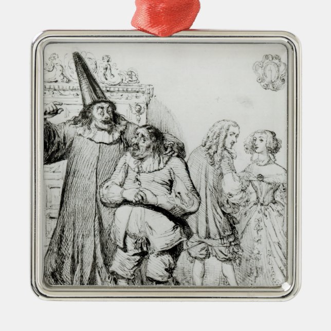 Argan and Monsieur Purgon Metal Tree Decoration (Front)