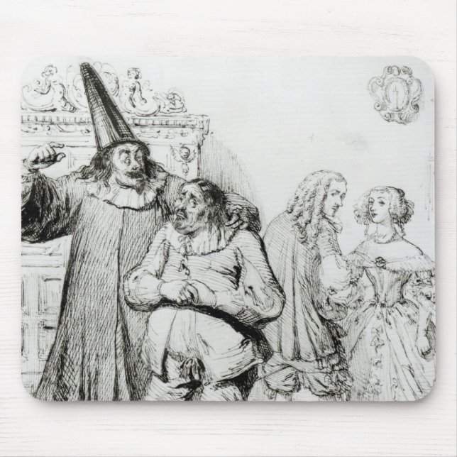 Argan and Monsieur Purgon Mouse Mat (Front)