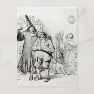 Argan and Monsieur Purgon Postcard