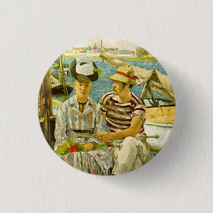 Argenteuil Edouard Manet   3 Cm Round Badge