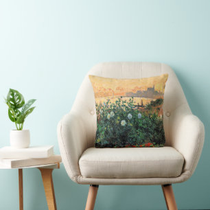 Argenteuil, Flowers by the Riverbank, Cushion