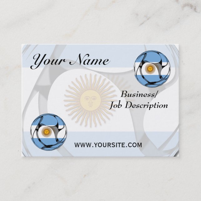 Argentina #1 business card (Front)