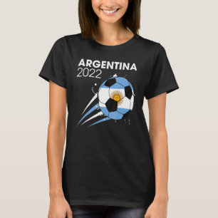 Argentina 2022 Soccer Team Fan Argentine Flag Men T-Shirt