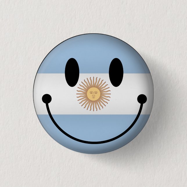 Argentina 3 Cm Round Badge (Front)